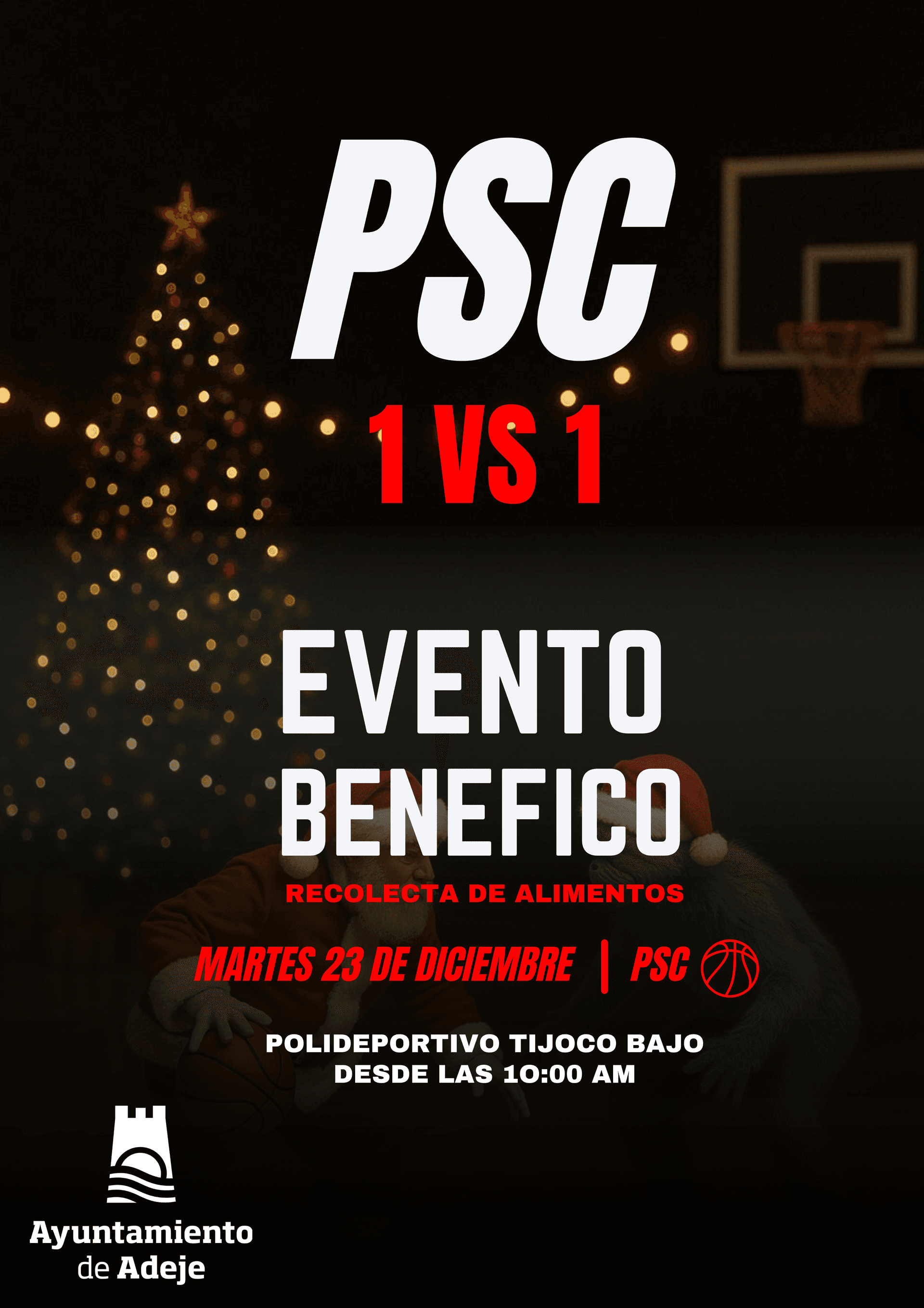 Poster Evento Benéfico de Navidad